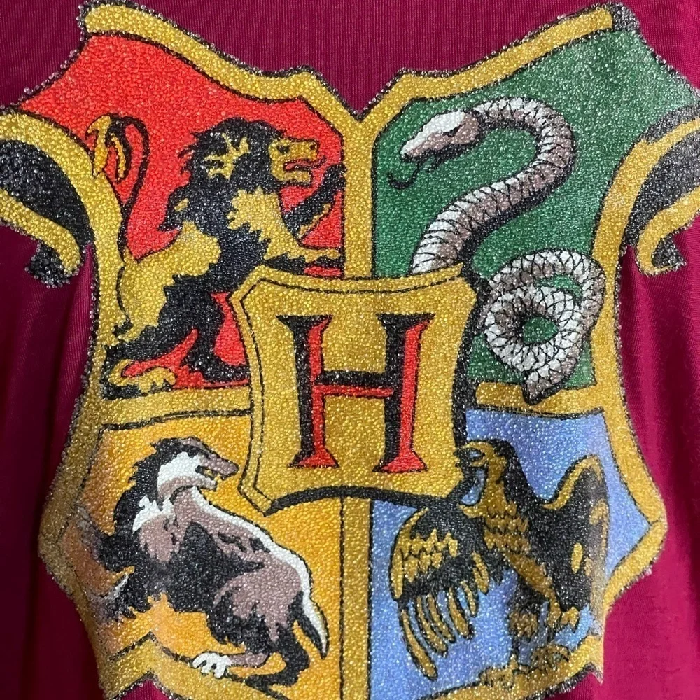 HARRY POTTERS JUNIORS SHIRT WITH REMOVABLE HOODED CLOAK COSTUME SZ LG